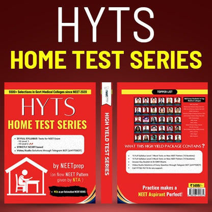 NEET 2025/26 - HYTS Home Test Series Book