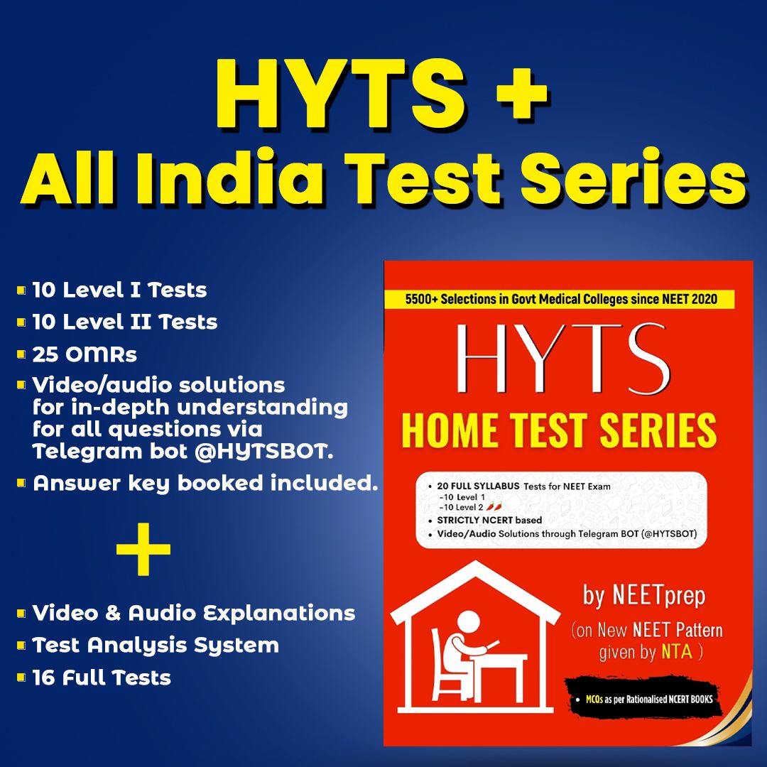HYTS (BOOK) + All India Test Series (Online Access) – NEETPrep